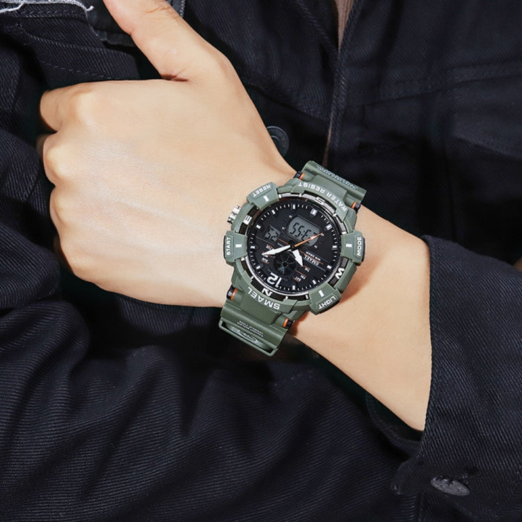 SMAEL 8045 Outdoor Waterproof Time Sports Luminous Dual Display Watch