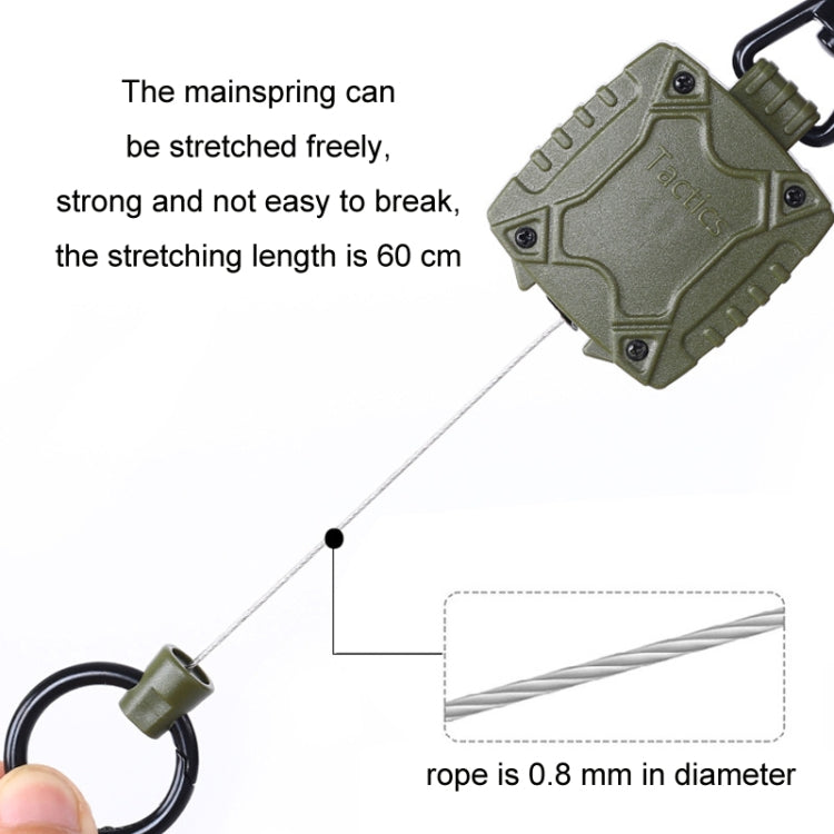Outdoor Fishing Zinc Alloy Retractable Metal Hanging Buckle, 6862