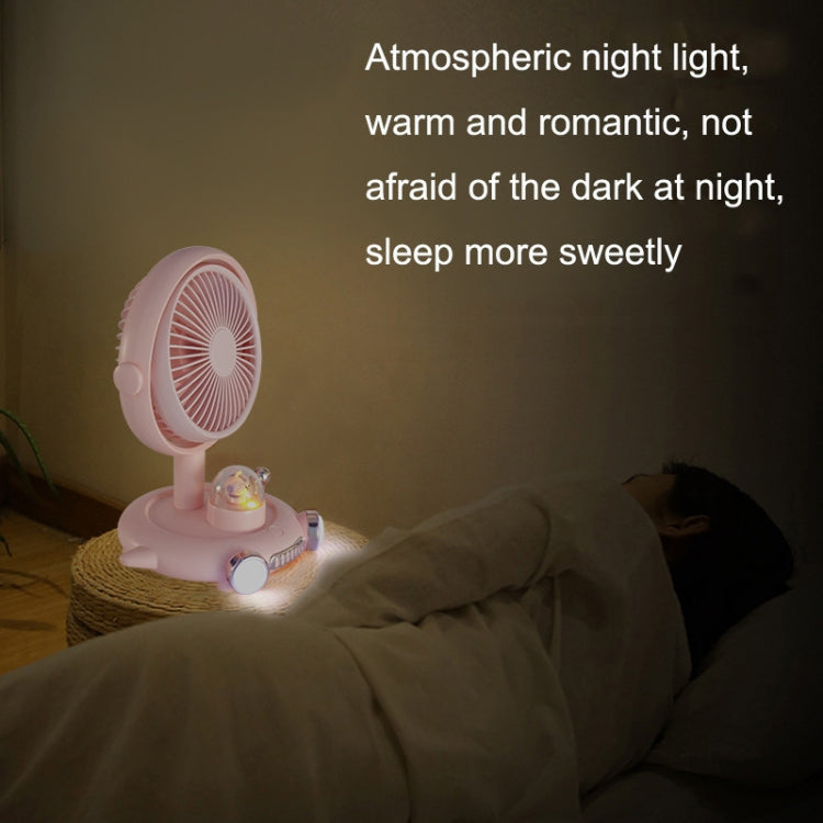 Household Cute Pet Fan USB Desktop Night Light Fan