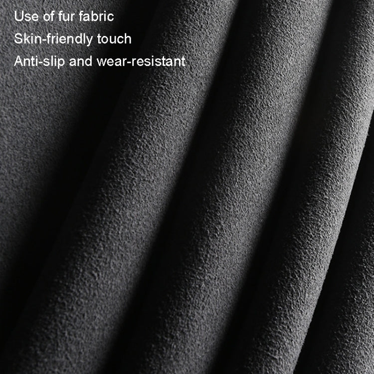 Turned Fur D Type Steering Wheel Cover, Turned Fur Black Blue, Turned Fur Gray, Turned Fur Carbon Gray, Turned Fur Black Red, Turned Fur Black Gray