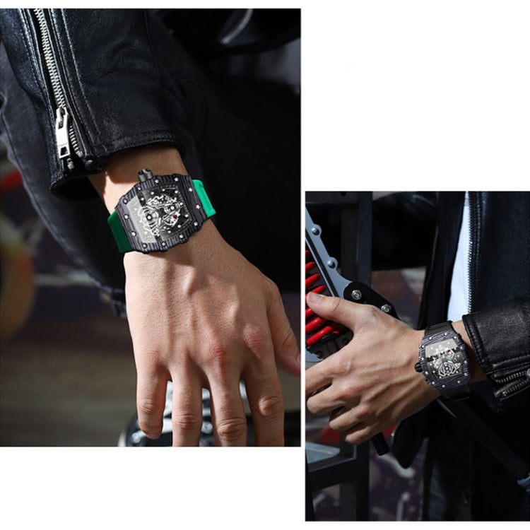 BINBOND B6577 Barrel Shape 30m Waterproof Sports Quartz Watch