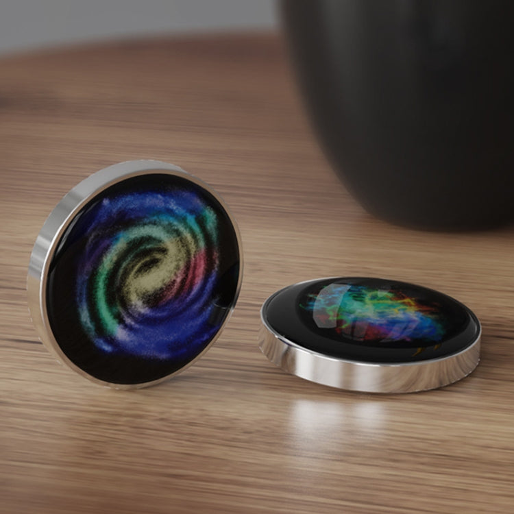 Colorful Luminous Galaxy Star Stainless Steel Rotary Gyro Fingertip Anti Stress Toys