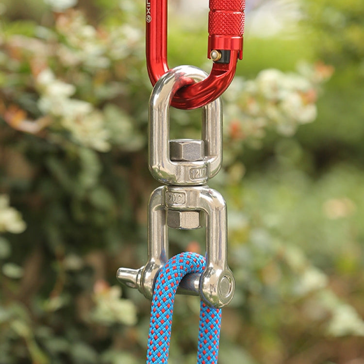 304 Stainless Steel 360 Degree Rotating 8-Shaped Chain Snap Ring Connecting Hook Swivel, M8, M10, M12