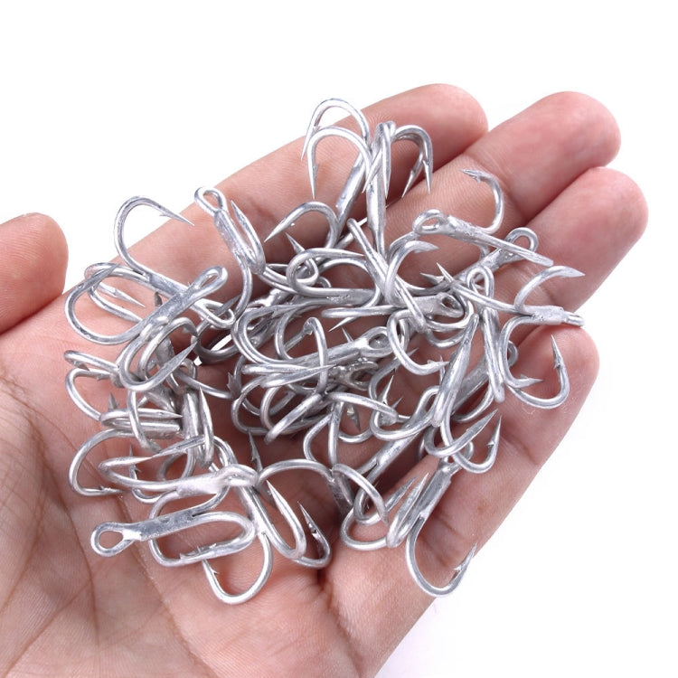 HENGJIA FH061 10pcs Three-jaw Treble Blood Groove Hooks, 1, 2, 4, 6