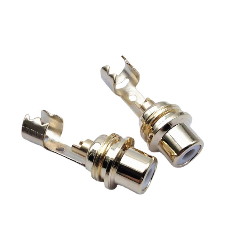 10psc AV Audio Plug RCA Lotus Female Plug With Clip, 10psc