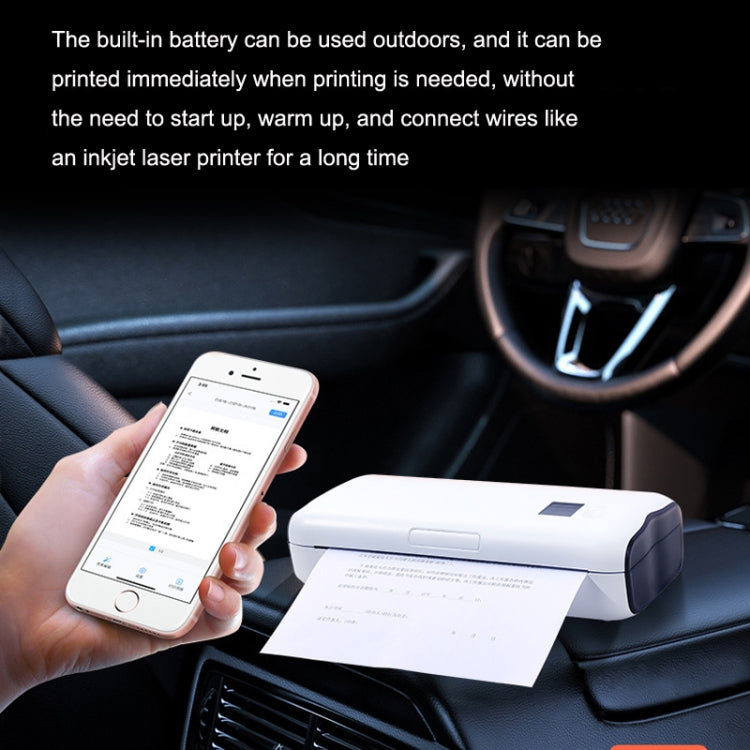 Home Small Phone Office Wireless Wrong Question Paper Student Portable Thermal Printer, Style:, Bluetooth Edition+50pcs A4 Paper, Bluetooth Edition+100pcs A4 Paper, Bluetooth Edition+200pcs A4 Paper, Bluetooth Edition+500pcs A4 Paper...