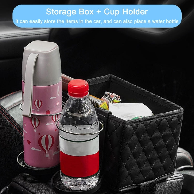 Car Armrest Box Folding Storage Box Multifunctional Water Cup Holder