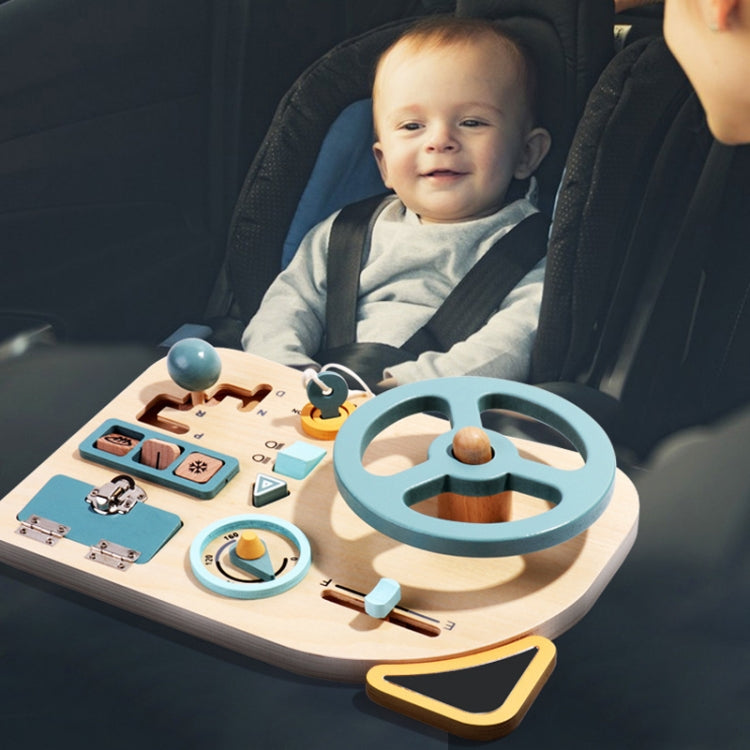 Montessori Education Steering Wheel Simulation Busy Board Children Puzzle Toys, Steering Wheel