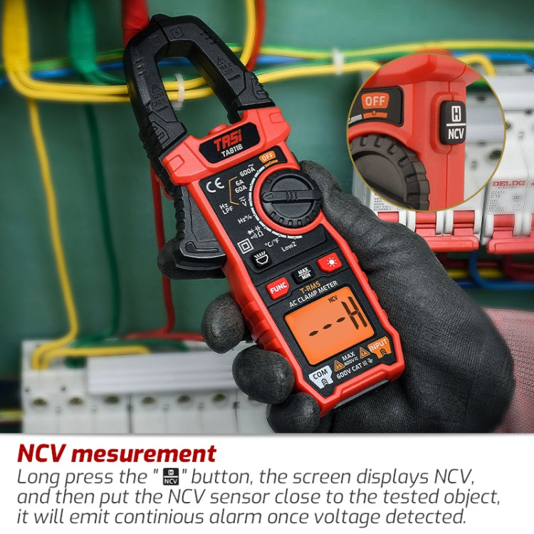 Clamp Meter High Accuracy AC DC Voltage Ammeter, TASI TA811A, TASI TA811B, TASI TA811C