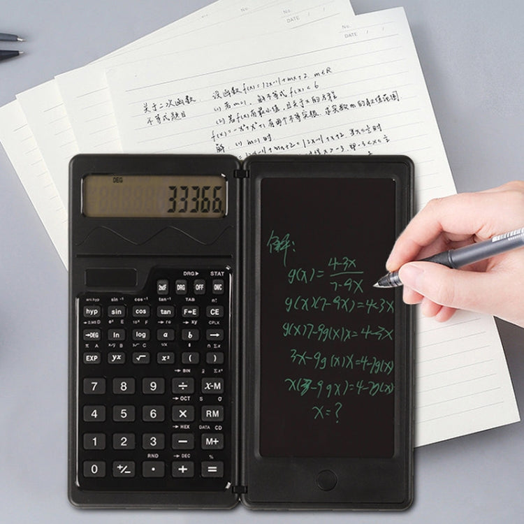 Solar Function Calculator Handwriting Pad 10 Digits Display Portable Handwriting Board, Solar Function Calculator