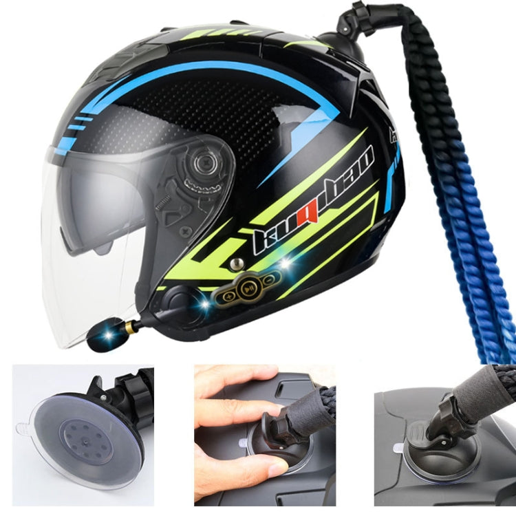 KUQIBAO Motorcycle Bluetooth Headset Double Lens Helmet With Braid, M, L, XL, XXL