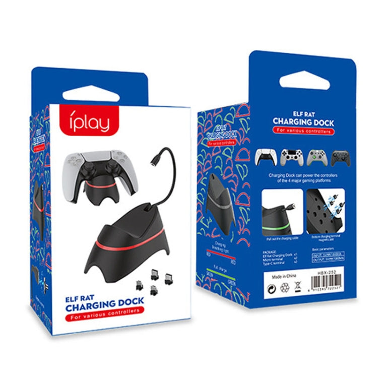 iplay HBX-252 Magnetic Port Gamepad Charger Gaming Accessories for Switch / PS5 / PS4 Slim Pro / X-Box
