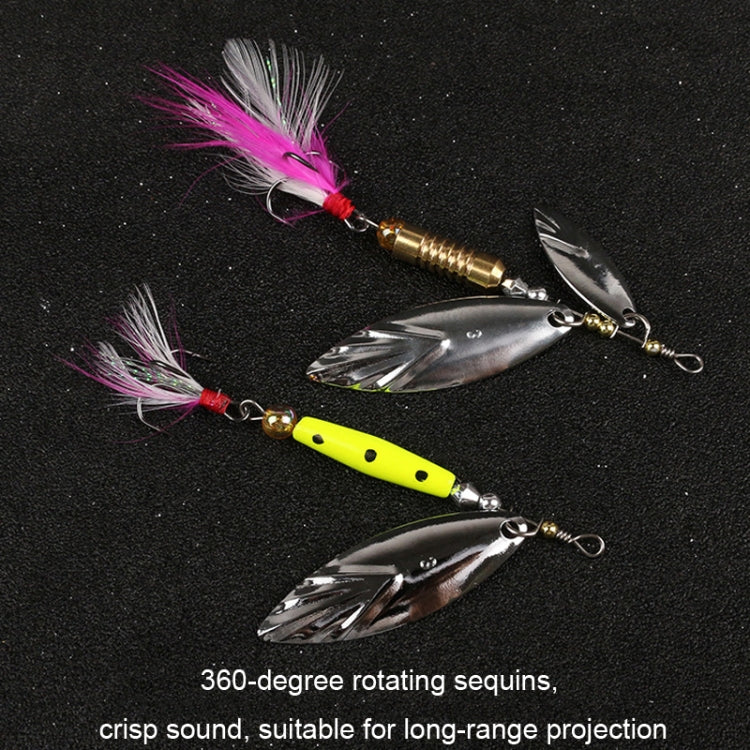 5pcs Rotation Luya Sequins Willow Leaf Feather Bait, Copper Pendant Futaba 7g, Copper Pendant Futaba 10g, Copper Pendant Futaba 15g, Lead Pendant 7g