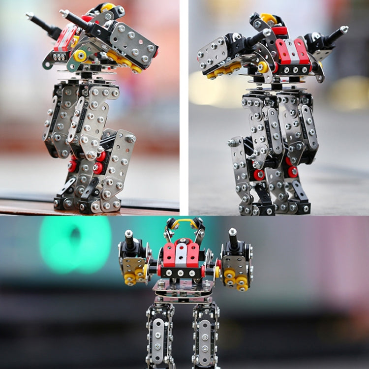 High Difficulty Assembly Building Block Toys Handmade Assembly Robot Metal Model, Humanoid, Spider, Walking Human