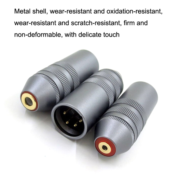 Amplifier Balance Female Headphone Adapter, 4 Core XLR to 2.5mm, 4 Core XLR to 3.5mm, 4 Core XLR to 4.4mm