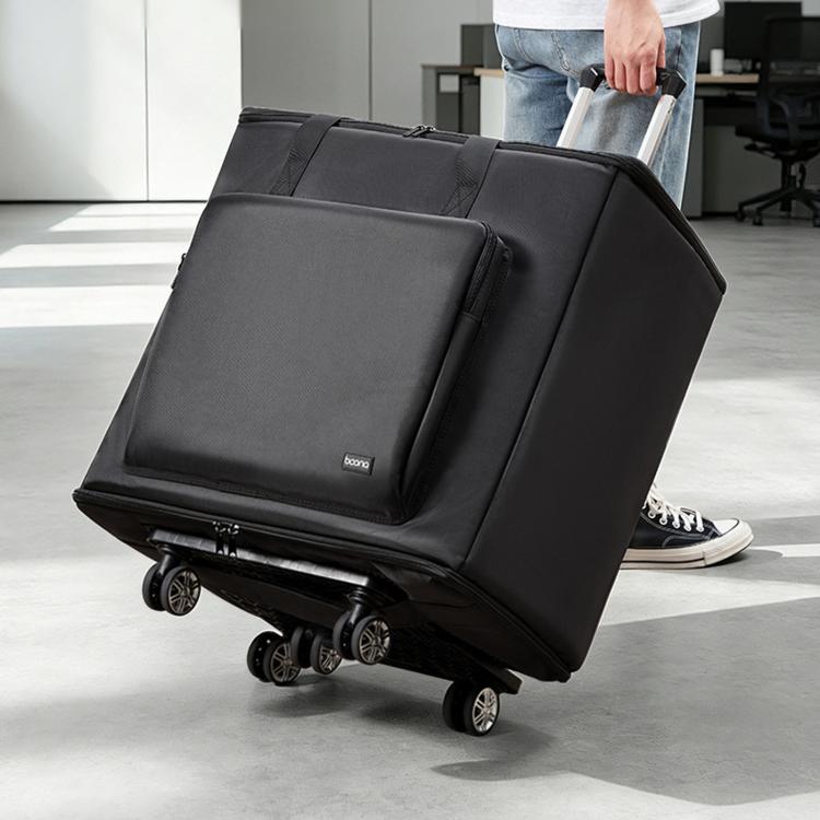 Baona Desktop Computer Host Monitor Keyboard Storage Bag, Single-layer + Trolley, Single-layer + Trolley With Swivel Wheels, Medium + Trolley, Medium + Trolley With Swivel Wheels