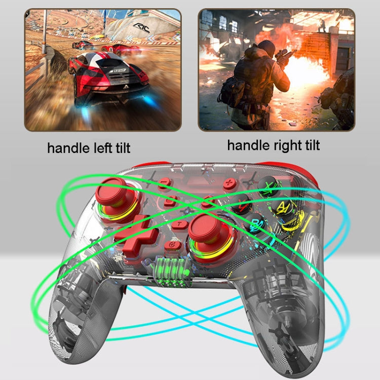 For PS3 / PS4 Dual Vibration Wireless Gamepad With RGB Lights, S10 (Red), S10 (Blue), S10 (Green)