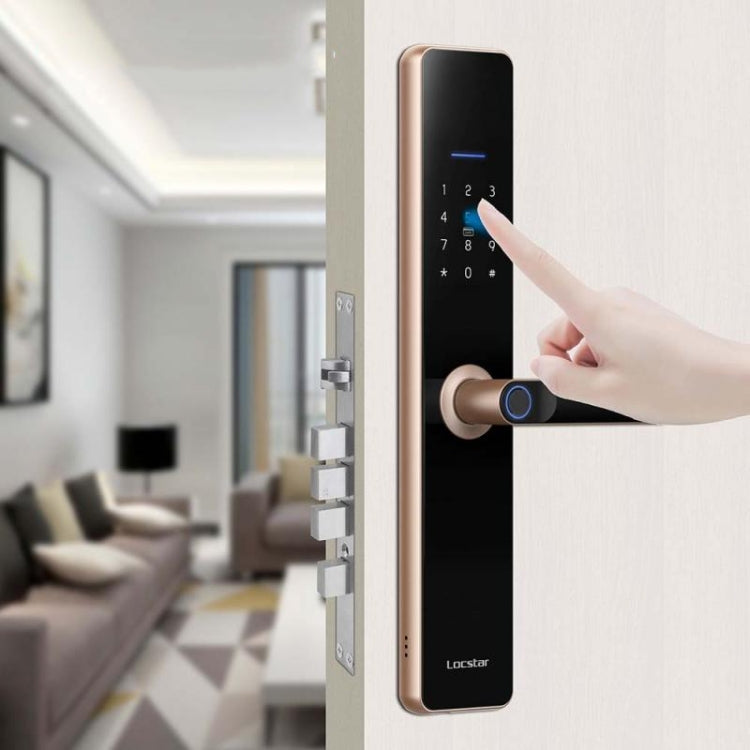 Wifi Fingerprint Lock Home Security Door Password Lock Supports APP Remote Unlocking, A61 (Rose Gold), A61 (Space Gray)