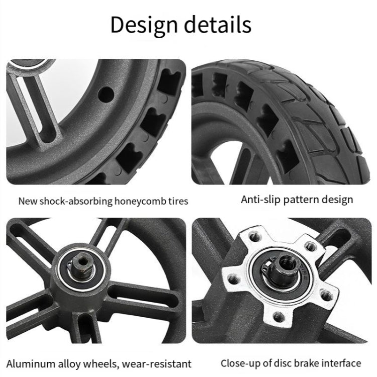 For Xiaomi M365 Electric Scooter 8.5-inch Rear Wheel Solid Shock-absorbing Honeycomb Tire with Hub, 8.5-inch