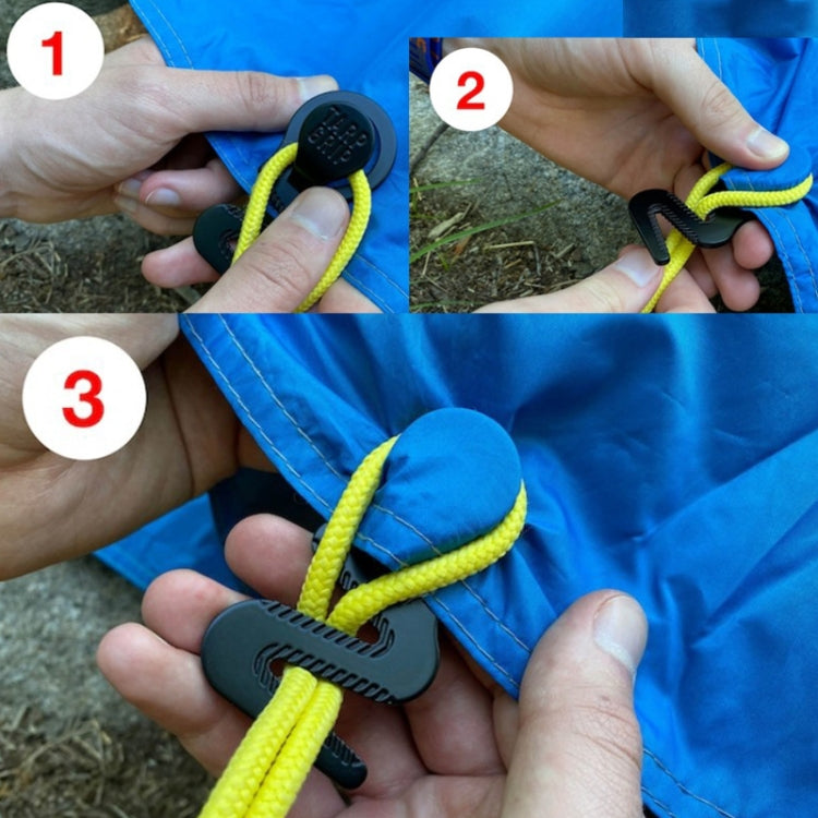 Tarp Grip Outdoor Camping Tent Hook And Loop Car Cover Pool Awning Fasteners, 2pcs /Pack