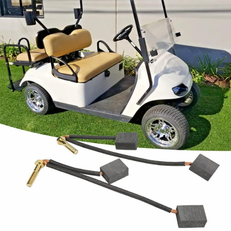 2pcs /Set For Club Car / EZGO Golf Cart 3.3 Motor Carbon Brushes, Carbon Brush, Carbon Brush Contains Hardware Bag