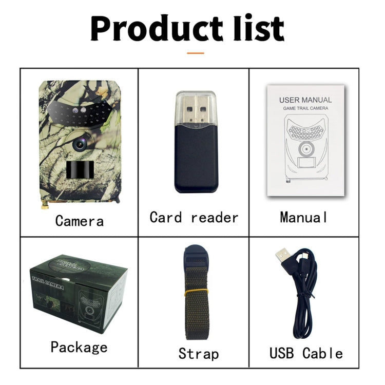 PR100 20MP HD 1080P Infrared Hunting Camera, PR100