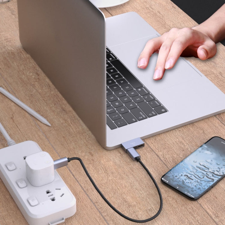Type-C Docking Station Computer Charging Data Port Power Adapter, 2 x Type-C Female to Type-C Male