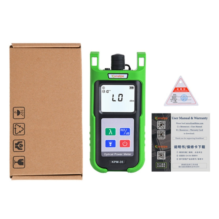 Komshine High-Precision Optical Power Meter Optical Cable Line Tester, KPM-35-A/-70DBM to +6DBM, KPM-35-C/-50DBM to +26dBM