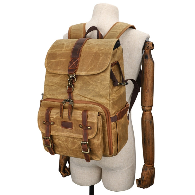 Large Capacity SLR Digital Camera Bag Laptop Backpack Canvas Storage Bag