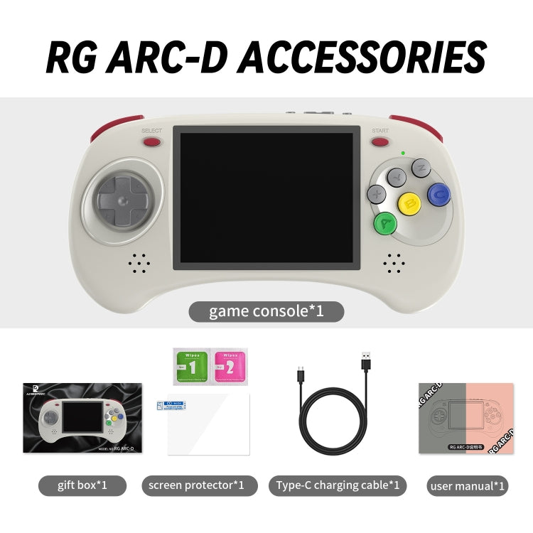 ANBERNIC RG ARC-D Handheld Game Console 4-Inch IPS Screen Linux / Android 11 System Portable Video Arcade, 128G, 256G