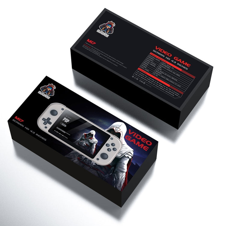 HD 4.3 inch High Brush Display Screen Retro PSP Remote Sensing Home Game Console, M17 64GB, M17 128GB