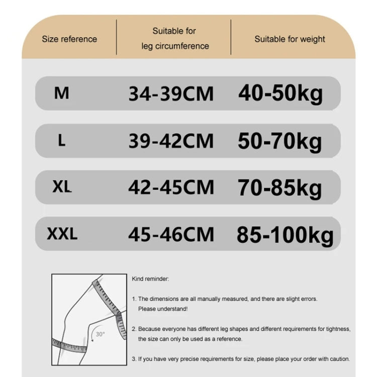 4th Generation Breathable Knee Guard Adjustable Thin Sports Running Cycling Mountaineering Meniscus Knee Joint Patella Strap, M, L, XL, XXL