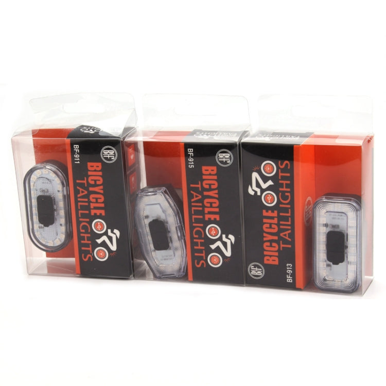Rechargeable 60 Lumen Colorful Light Bicycle Bike Tail Light Helmet Warning Light, BF-915, BF-911, BF-913