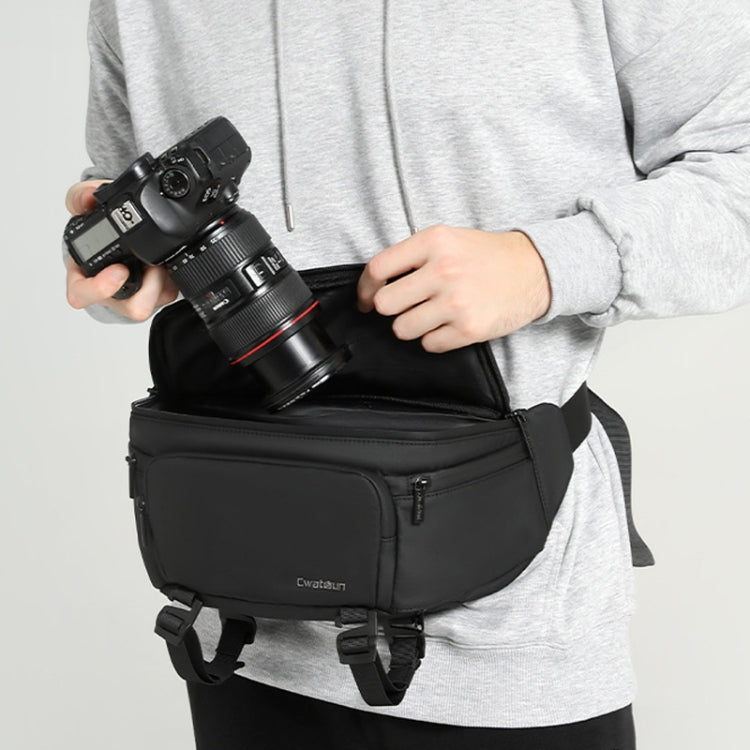 Multi-functional Camera Waist Pack Simple and Lightweight Microslr Camera Bag Casual Waterproof Storage Bag, Cwatcun D105 Large