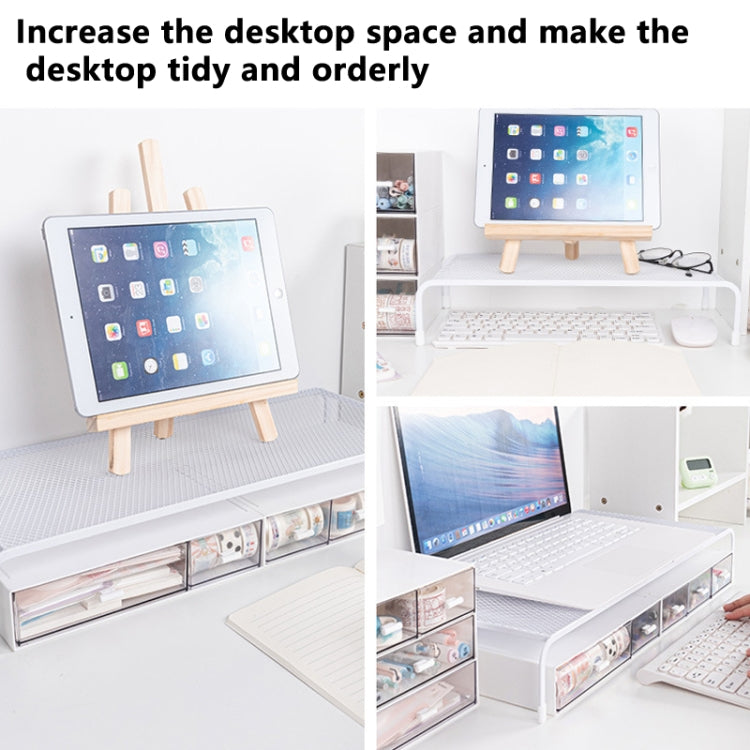 Computer Monitor Elevated Bracket Desk Wrought Iron Rack Organizer, Standard Single Layer, Deepen Single Layer, Double Layer, Double Layer Split, Deepen Dual Layer, Deepen Dual Layer Split