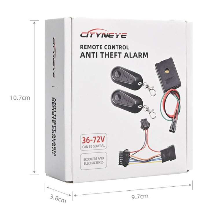 36 48 60 72V Universal Electric Scooter and Bicycle Anti Theft Alarm with Remote, 36-72V Universal