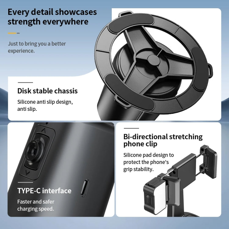 Pixel A200 Auto Tracking Gimbal Stabilizer 360 Degree Rotation Selfie Stick With Fill Light, A200 Set 1, A200 Set 2, A200 Set 3