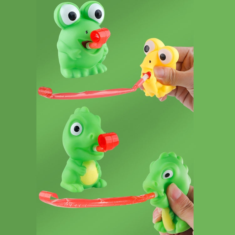 Tongue Spitting Squeeze BB Whistle Sound Toys Stress Relief Dolls, Color Random Delivery