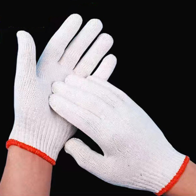 12pairs Labor Protection Wear-Resistant Cotton Gloves Thickened Construction Site Work Gloves, 400G, 500G, 600G, 750G