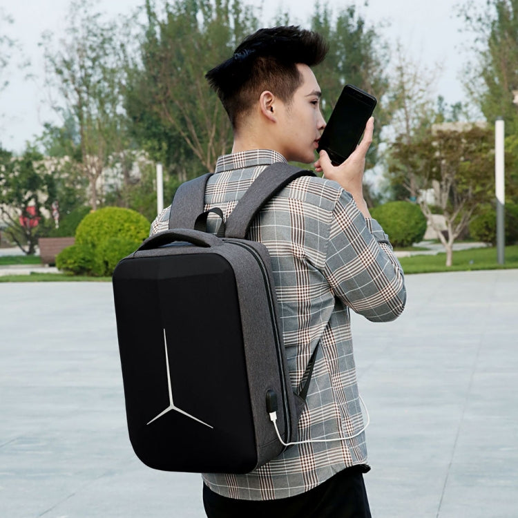 Large-Capacity Waterproof Business Commuter Laptop Backpack with USB Port, 15 inch