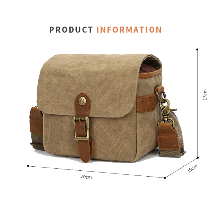 Retro Camera Canvas Bag Shoulder Messenger Bag Travel Portable Case