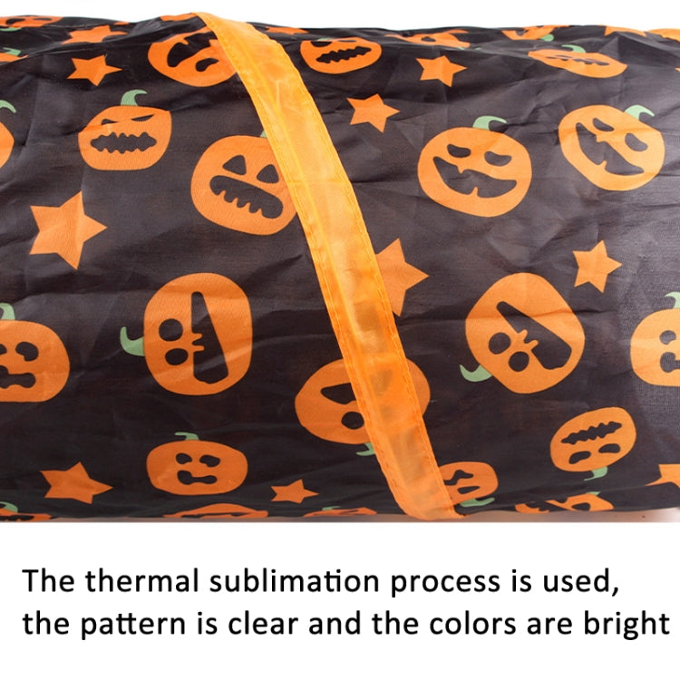 Halloween Pumpkin Cat Passage Tunnel Toy Collapsible Cat Play Tunnel for Indoor Cats, Small, Straight, 3-Way