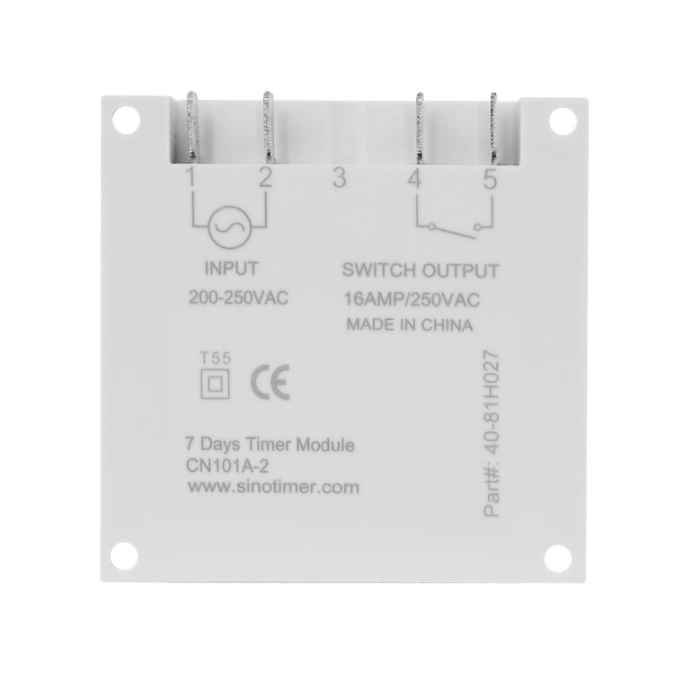 SINOTIMER CN101A 5V 16A Digital LCD Timer Switch Programmable Timer Controller, 5V