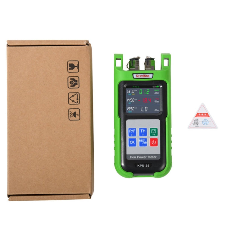 Komshine KPN-35 High Precision PON Optical Power Meter 1310/1490/1550nm Fiber Tester, SC/UPC Interface, SC/APC Interface