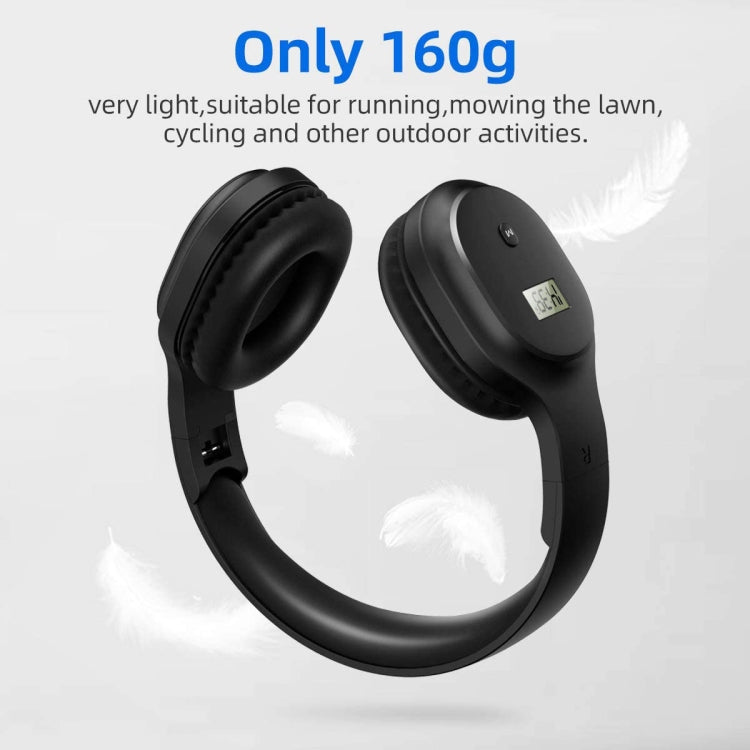 A8 Charging Version Portable Digital Display FM Headphone
