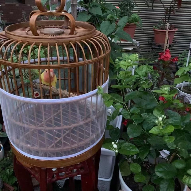 Encrypted Splashproof Birdcage Mesh Dust Blocking Accessory Parrot Octopus Screen Cage Covers, L