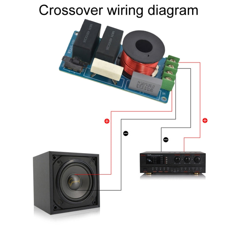 SP-122 120W Single Pure Midrange Crossover Board Hi-Fi Speaker Conversion Divider, SP-122