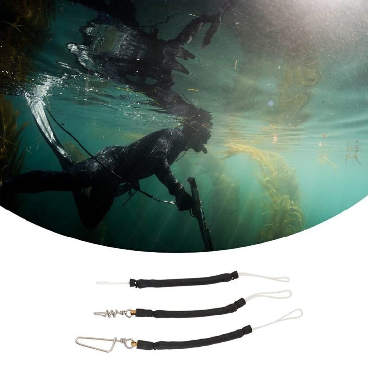 Spear Fork Force Release Shockproof Latex Tube Buffer, Double-ended Dyneema Rope, Triangular Pin Rope, Spiral Pin Rope