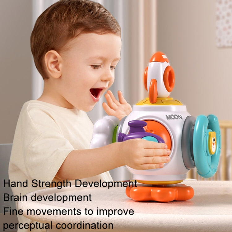 Baby Hand Grip Ball Early Learning Busy Ball Puzzle Sensory Spinning Toys, Rocket, Gopher, Shiba Inu