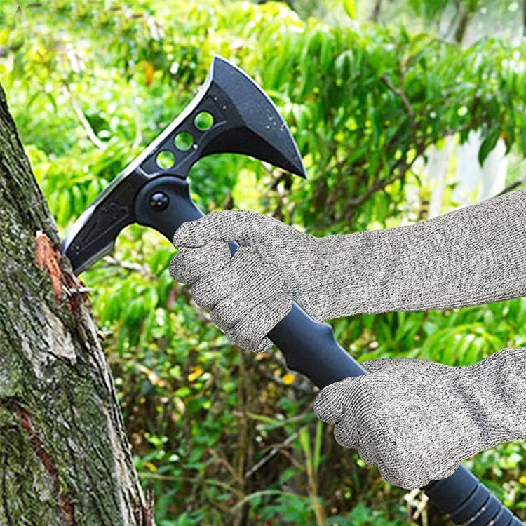 1pair Extended Anti-Cut Sleeve Gloves HPPE Anti-Scratch Arm Guard Anti-Bite Labour Gloves, 20cm Gray, 30cm Gray, 35cm Gray, 40cm Gray, 45cm Gray, 50cm Gray, 55cm Gray